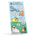 Recycled Paper Environmental Sticker Sheet w/ Cartoon Birds & Animals